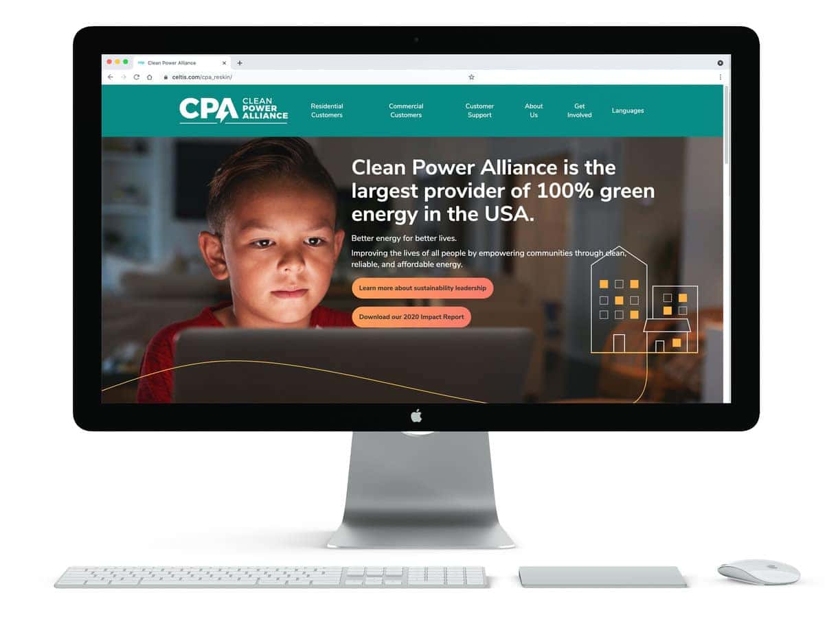 Clean Power Alliance Home Page Desktop View