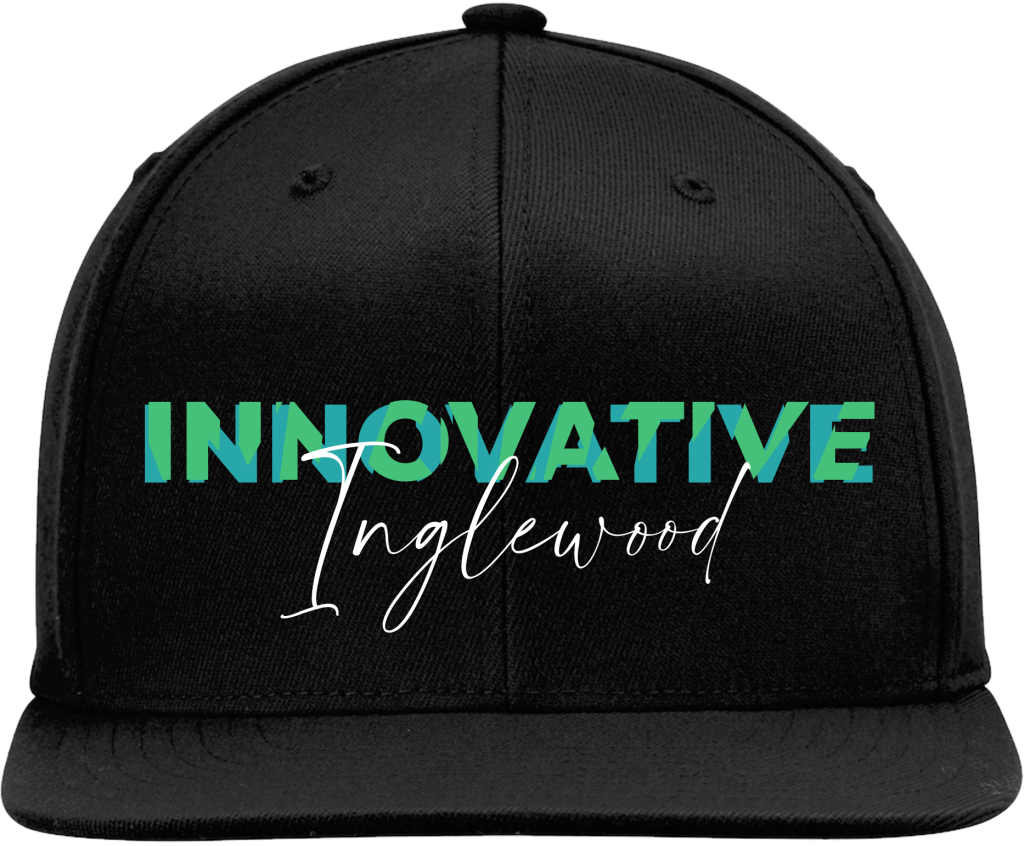 Baseball cap printed with Innovative Inglewood