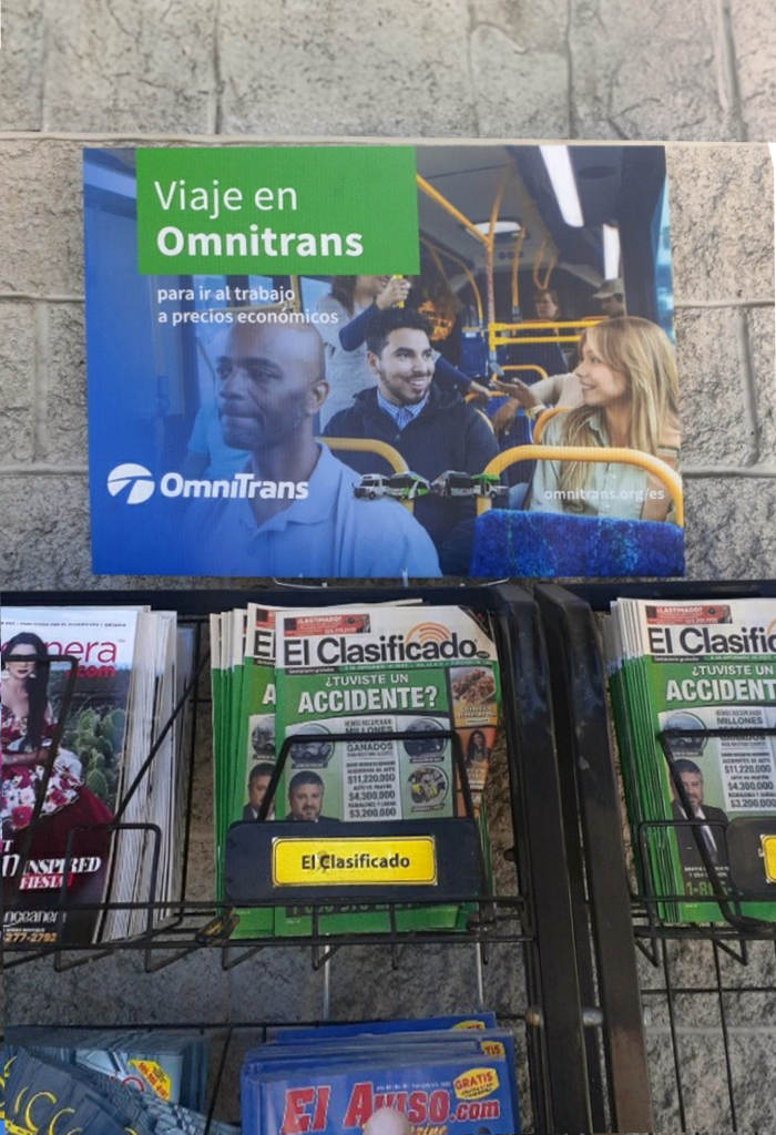Omnitrans Spanish First grocery store ad