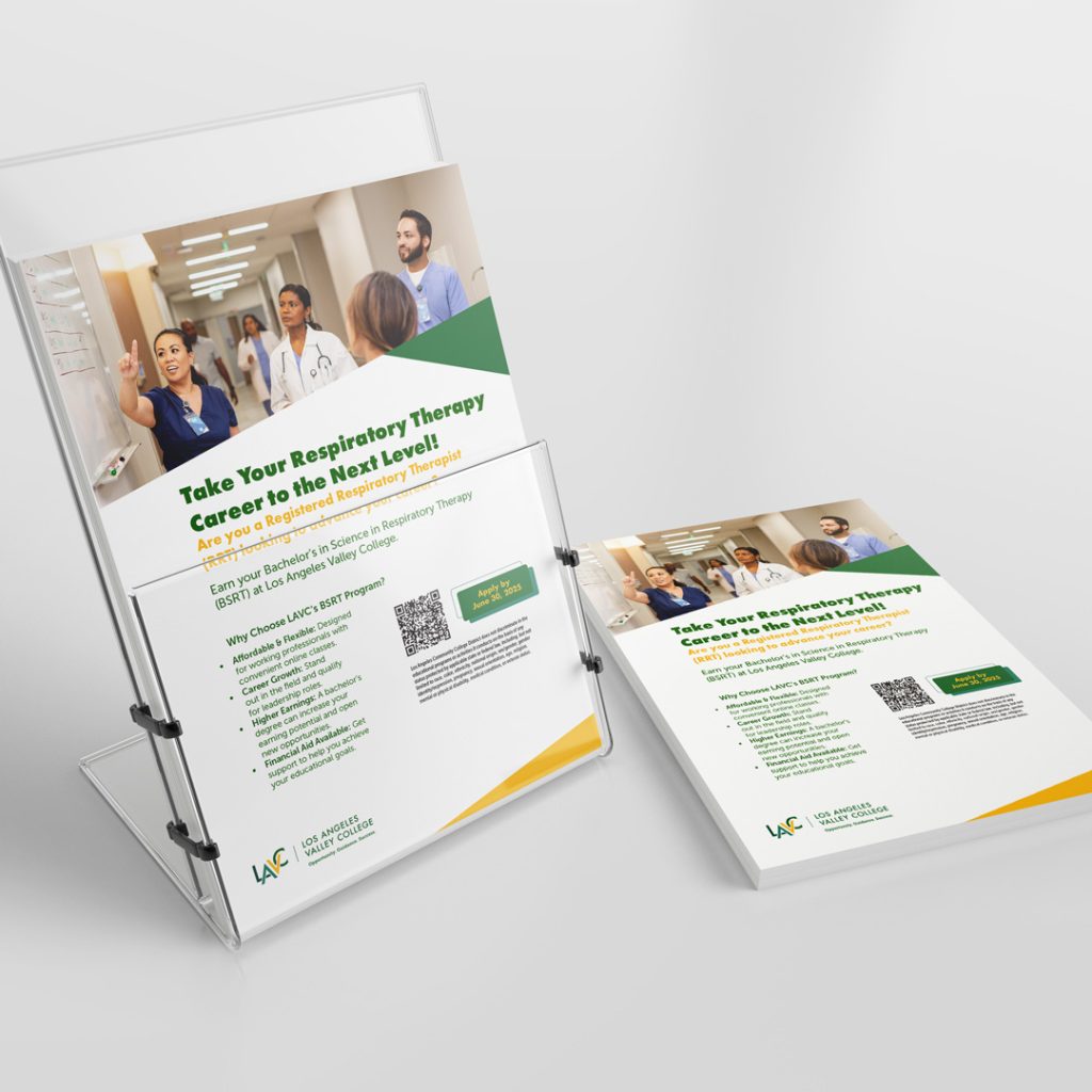 Flyers in a flyer rack