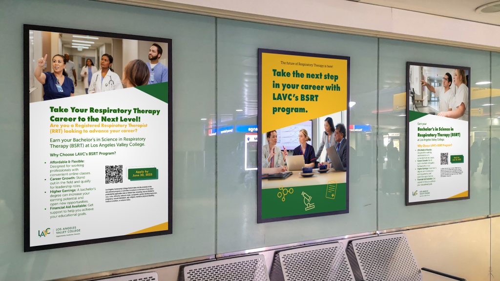 Posters showing BSRT campaign information